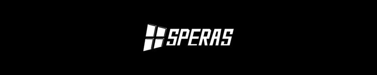 SPERAS Brand Logo on Black Background