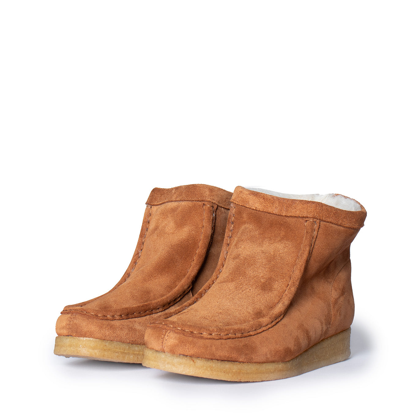 Clarks Originals Womens Wallabee Hi Boot Caramel WLined - The Sporting Lodge