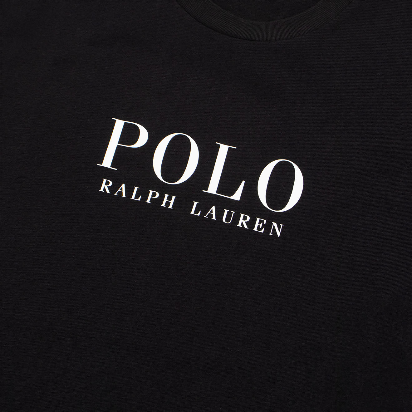 Polo Ralph Lauren Logo Cotton Jersey Sleep Shirt Polo Black Polo Tee - The Sporting Lodge