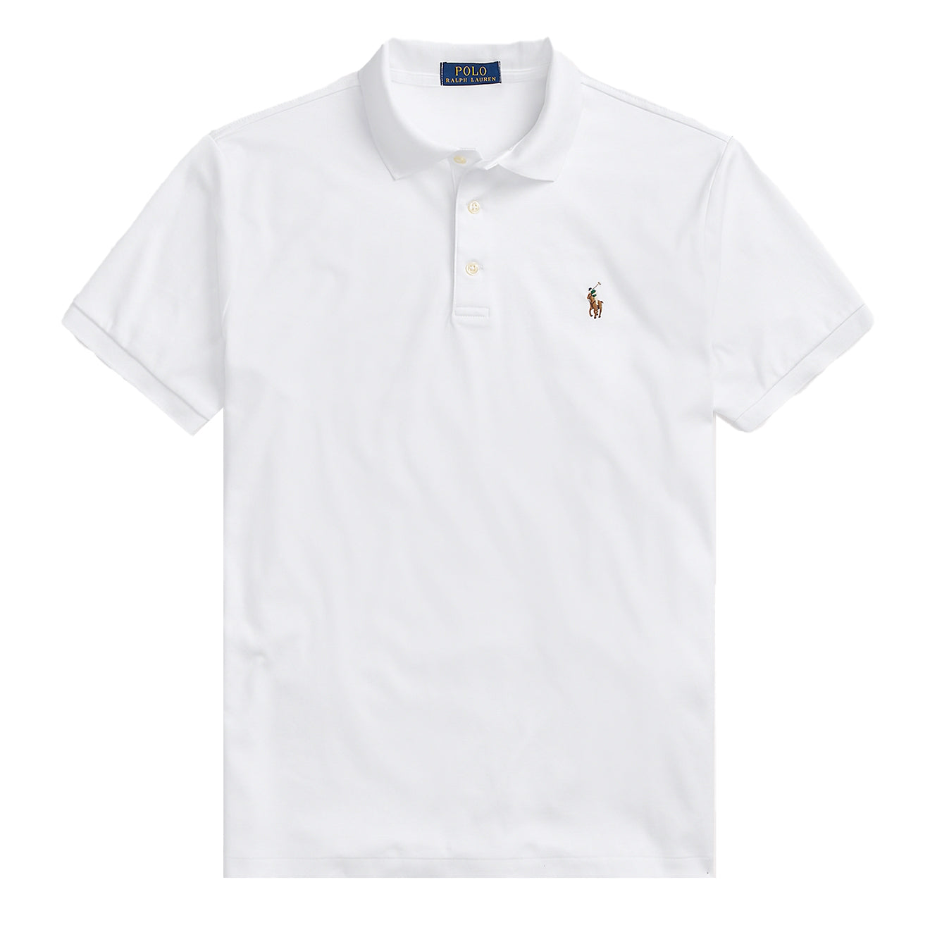 Polo Ralph Lauren Pima Cotton SS Polo Shirt White - The Sporting Lodge