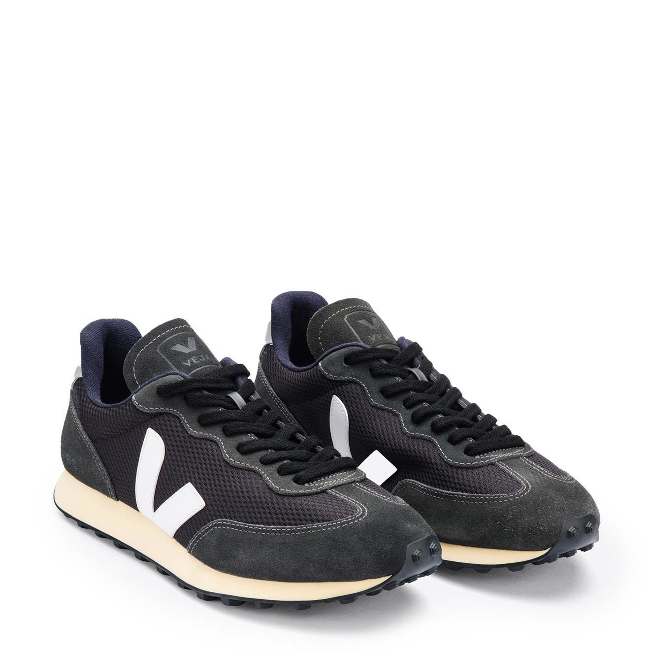 Veja Rio Branco Black White Oxford Grey - The Sporting Lodge