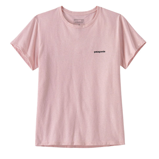 Patagonia Womens P-6 Logo Responsibili Tee P-6 Outline: Whisker Pink - The Sporting Lodge