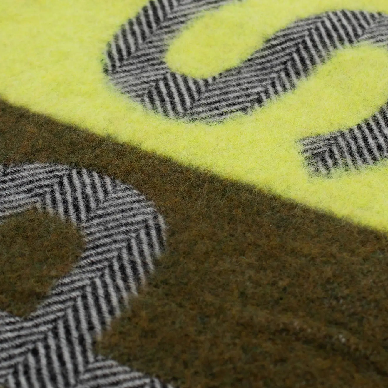 Paul Smith Scarf PS Crux Logo Brown / Yellow / Grey - The Sporting Lodge