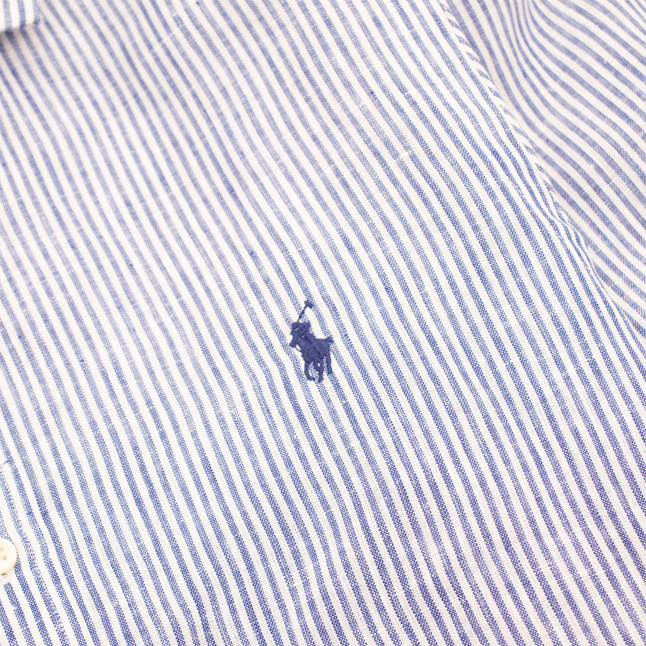 Polo Ralph Lauren Slim Fit Oxford Button Down Shirt Royal White - The Sporting Lodge