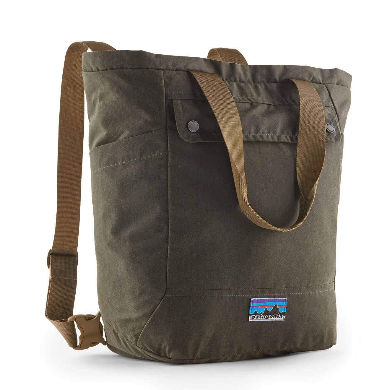 Patagonia Waxed Canvas Tote Pack 27L Basin Green - The Sporting Lodge