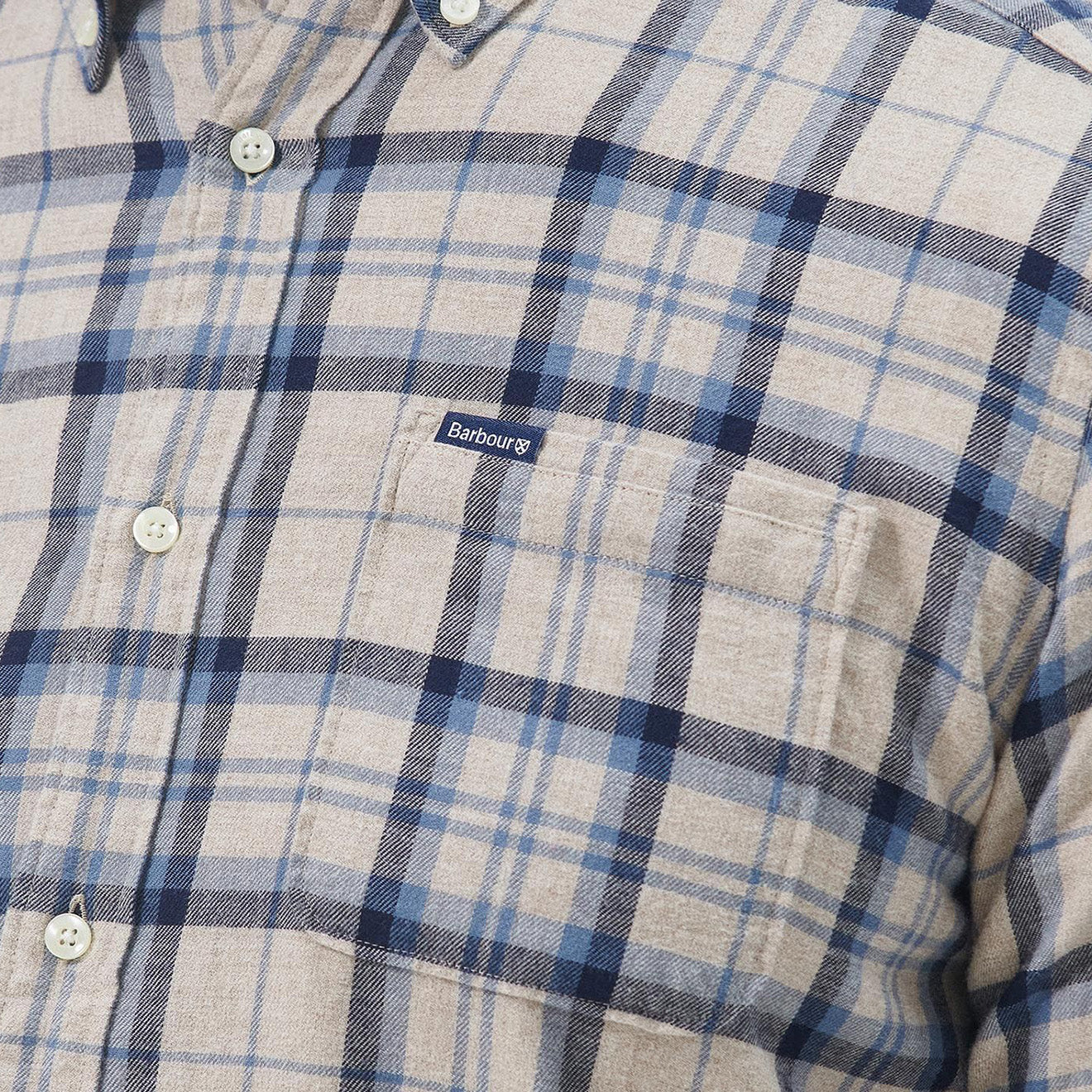 Barbour Deerpark Tailored Shirt Ecru - The Sporting Lodge