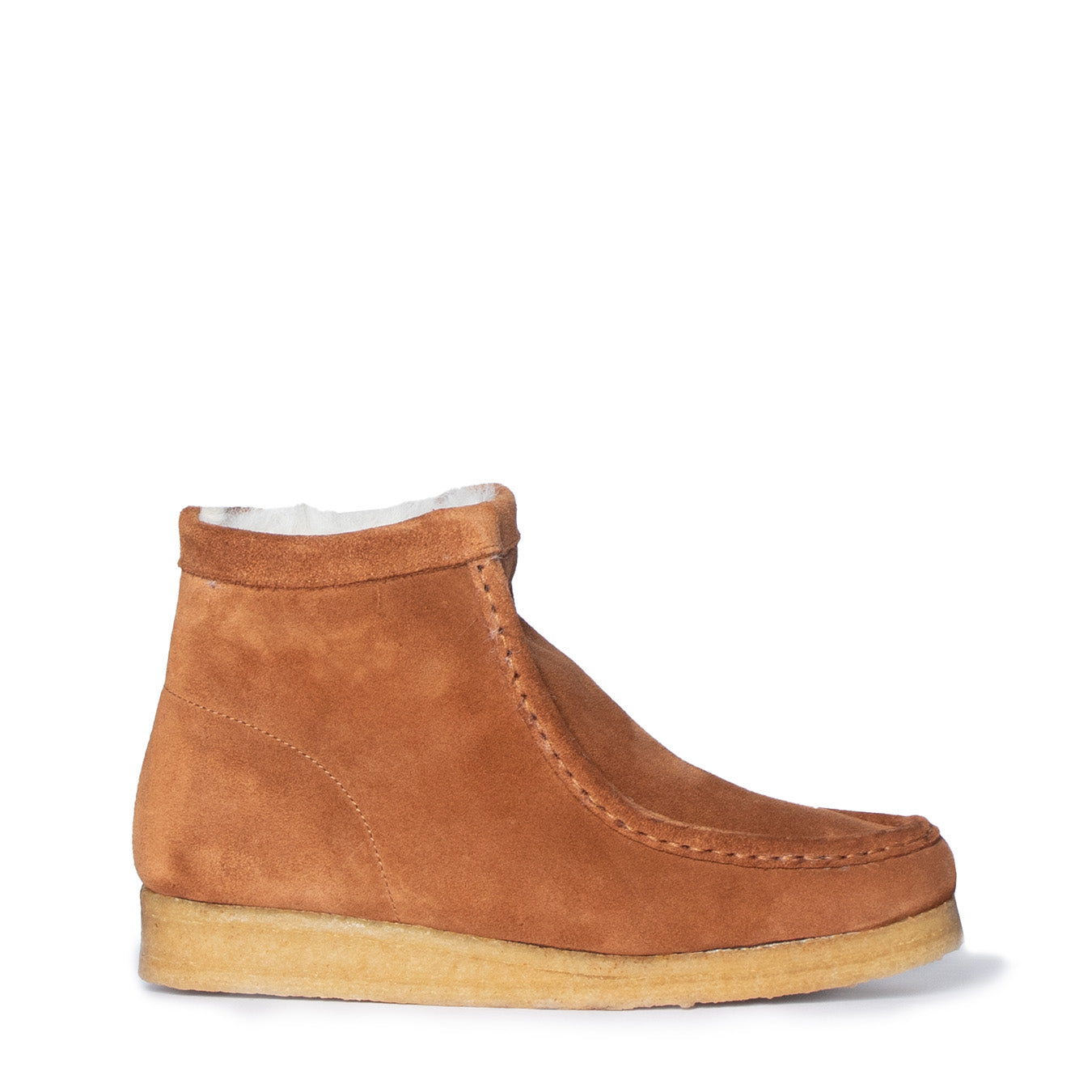 Clarks Originals Womens Wallabee Hi Boot Caramel WLined - The Sporting Lodge