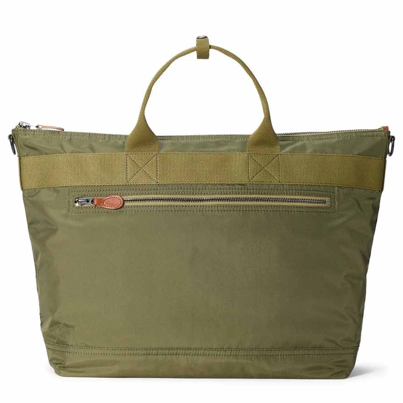 RRL by Ralph Lauren Nylon Canvas Utility Messenger Bag Olive Drab - The Sporting Lodge