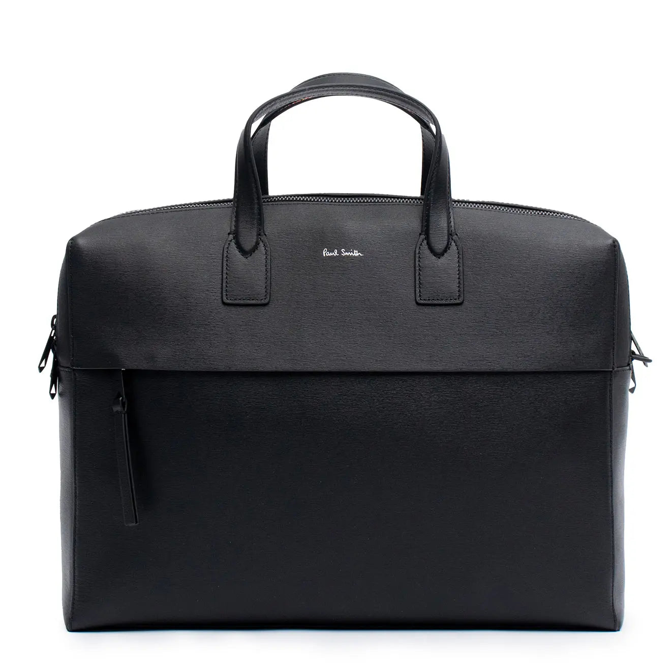 Paul Smith Leather Bag Double Zip Black - The Sporting Lodge