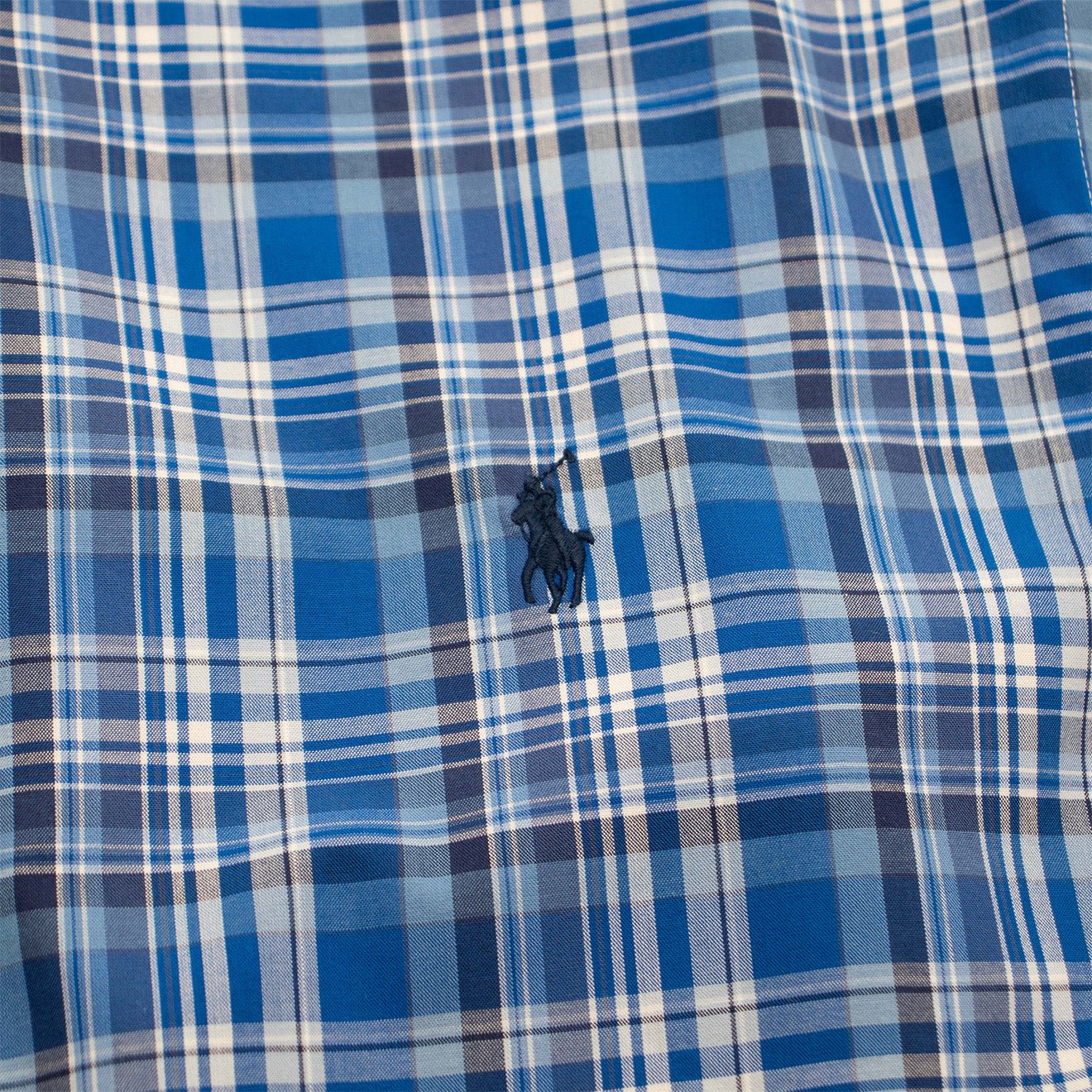 Polo Ralph Lauren Custom Fit Check Shirt Blue Multi - The Sporting Lodge
