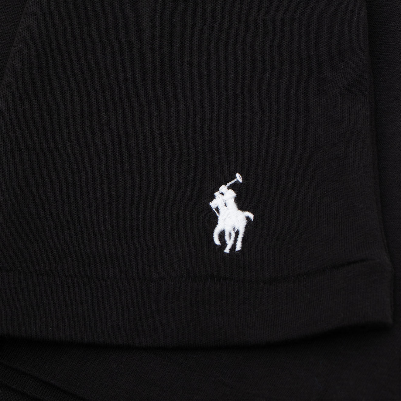 Polo Ralph Lauren Logo Cotton Jersey Sleep Shirt Polo Black - The Sporting Lodge