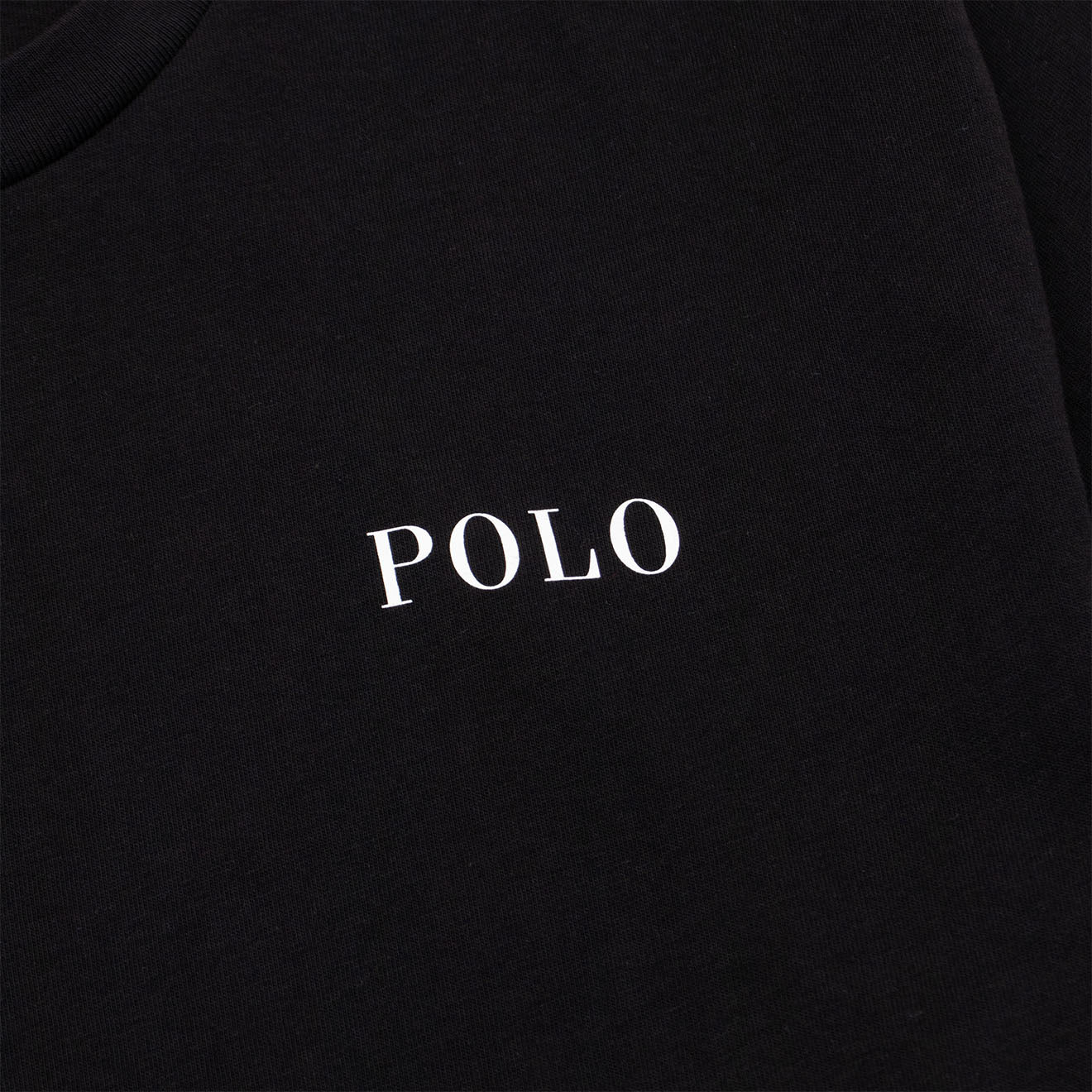 Polo Ralph Lauren Logo Cotton Jersey Sleep Shirt Polo Black - The Sporting Lodge