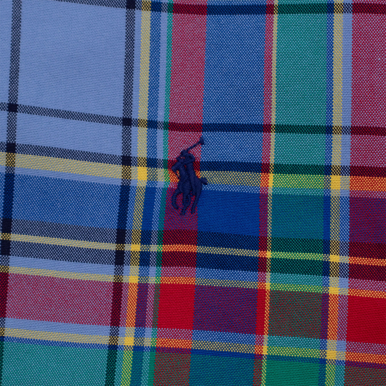 Polo Ralph Lauren Oxford Check Shirt Blue / Red Multi - The Sporting Lodge