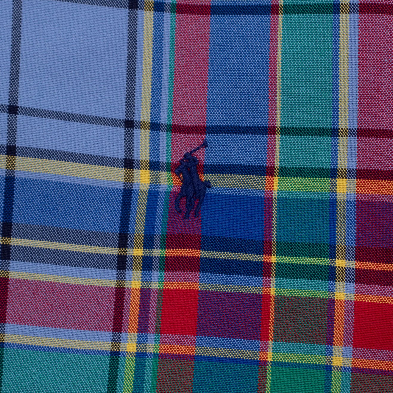 Polo Ralph Lauren Oxford Check Shirt Blue / Red Multi - The Sporting Lodge