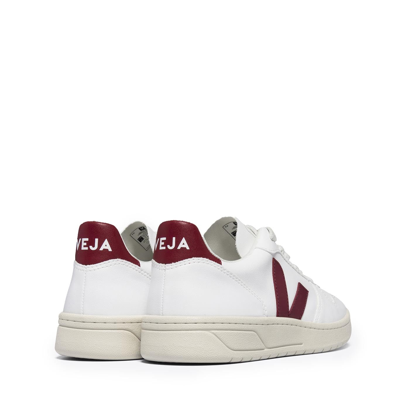 Veja Womens V - 10 White Marsala - The Sporting Lodge