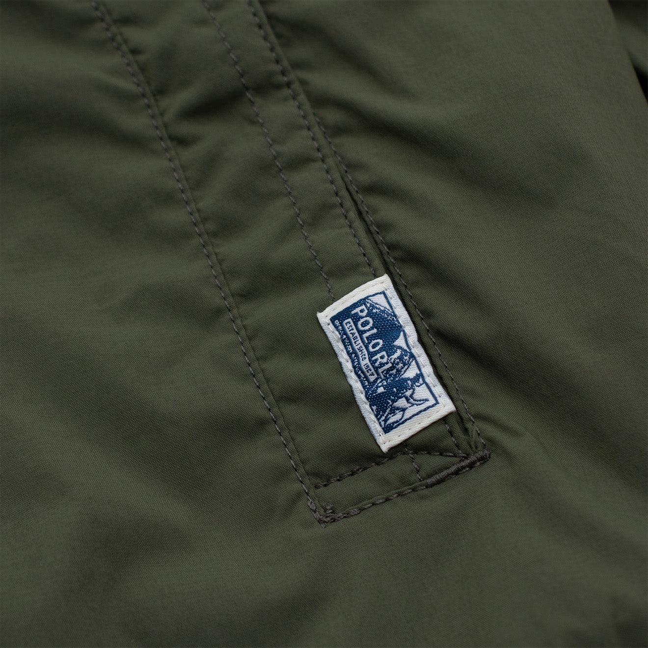 Polo Ralph Lauren Water-Repellent Shirt Jacket Dark Sage - The Sporting Lodge