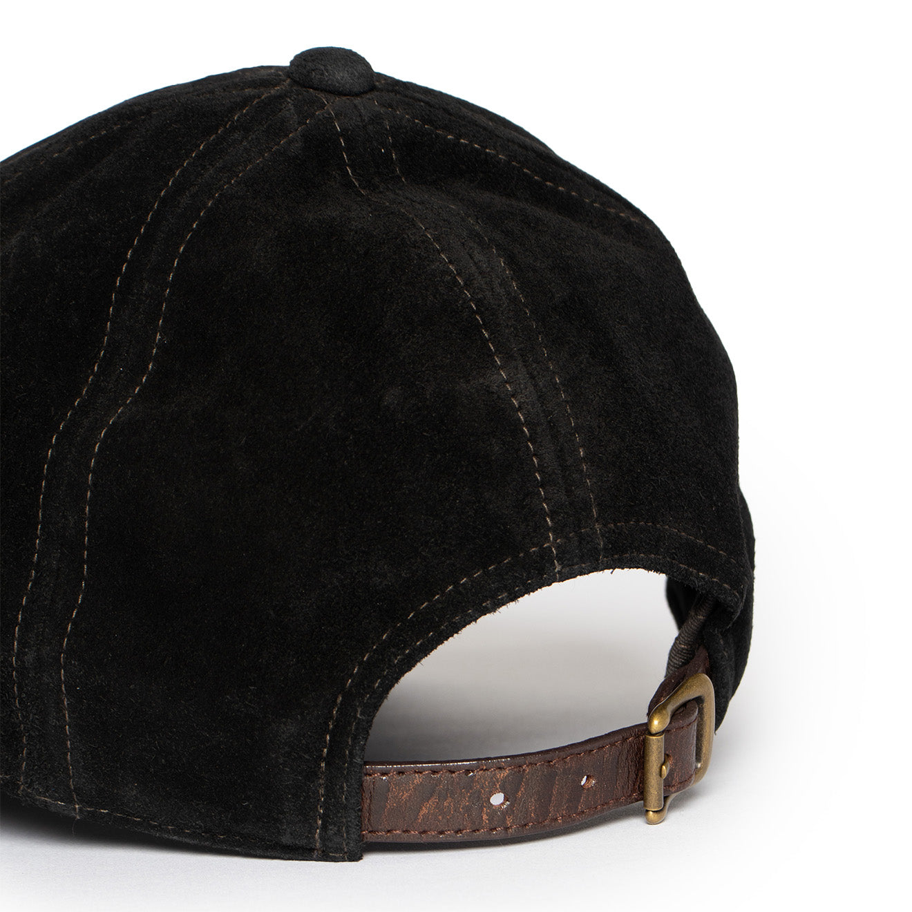 RRL by Ralph Lauren RRL Ranch Logo Suede Ball Cap Black - The Sporting Lodge