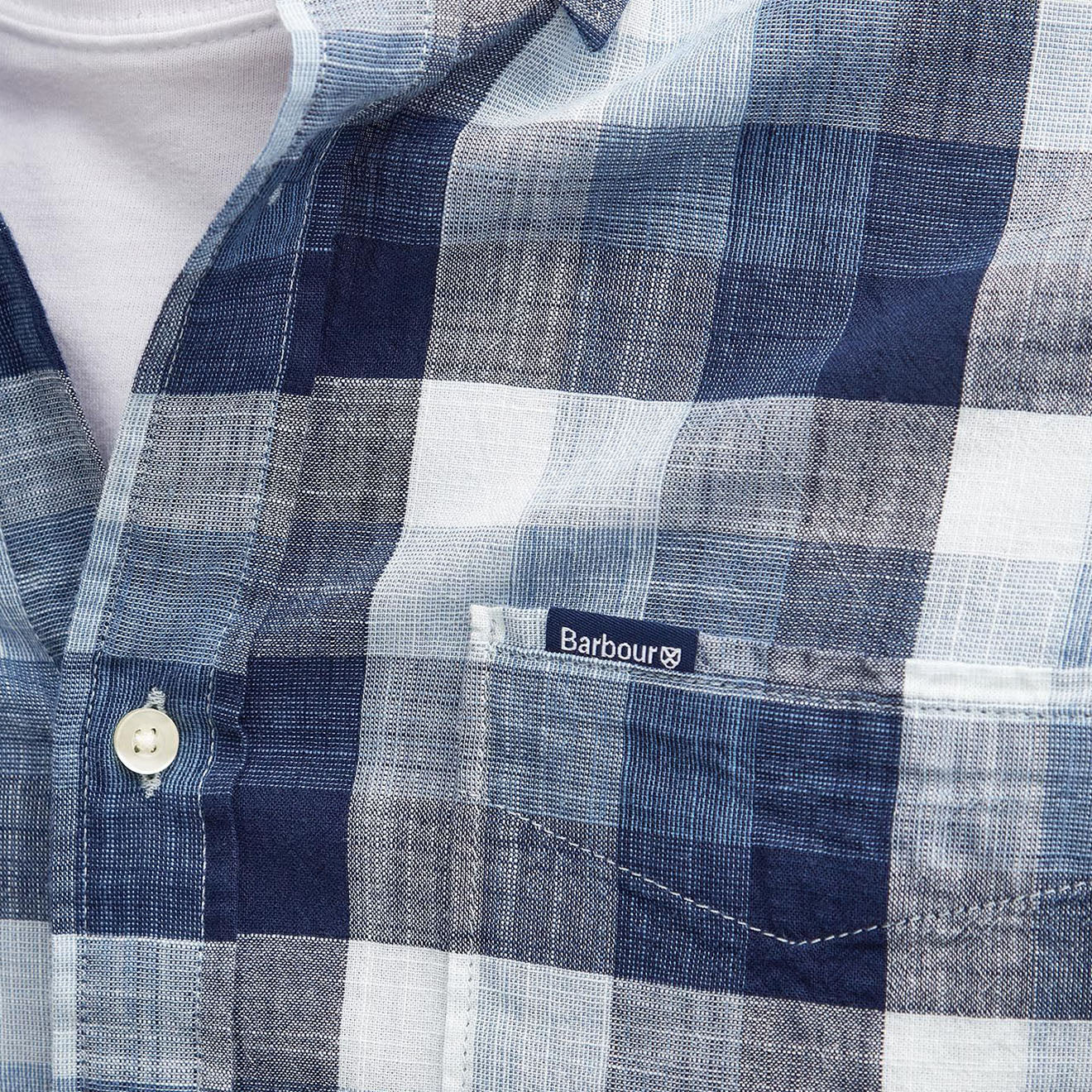 Barbour Hillroad Tailored Shirt Classic Navy - The Sporting Lodge