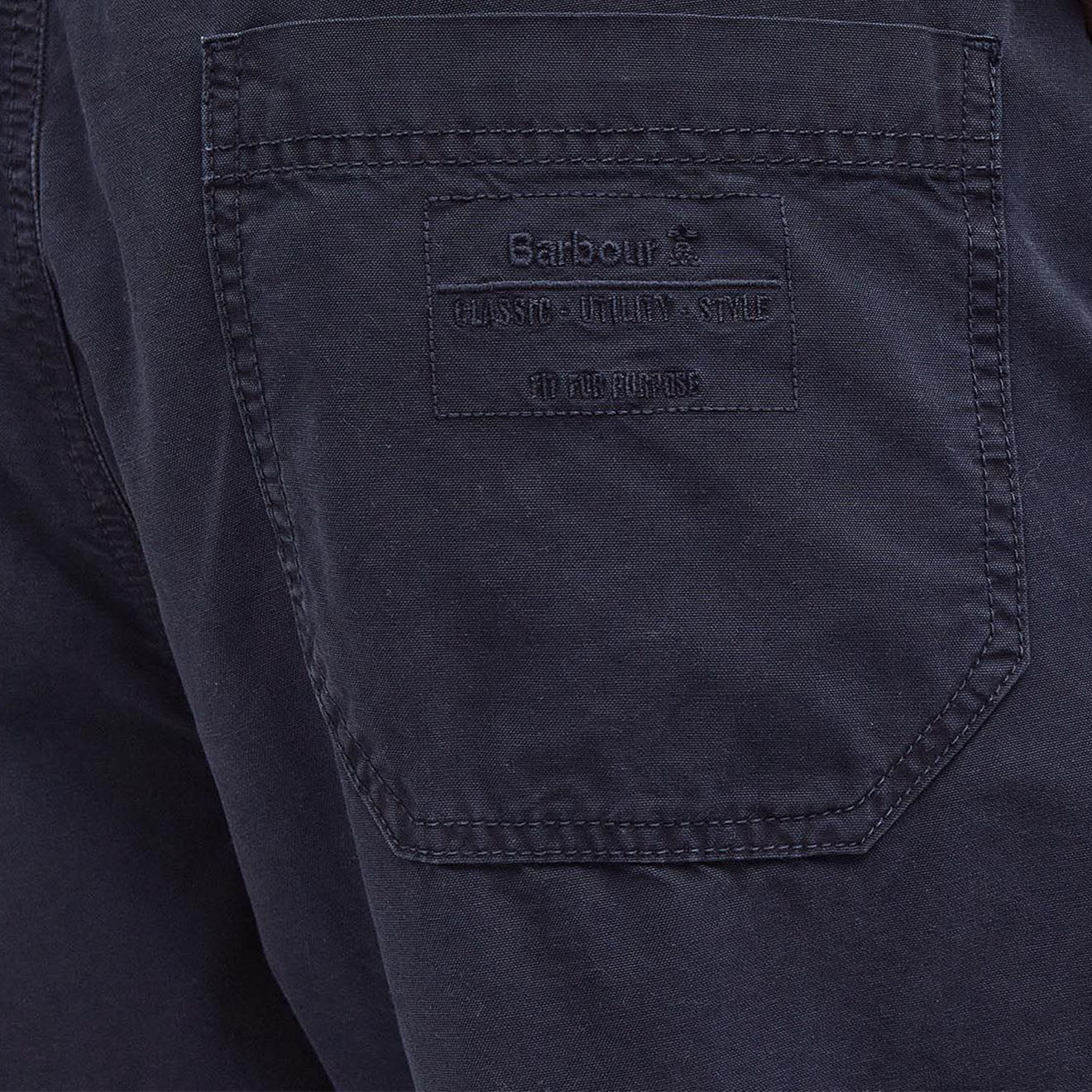 Barbour Grindle Straight-Leg Trousers Classic Navy - The Sporting Lodge