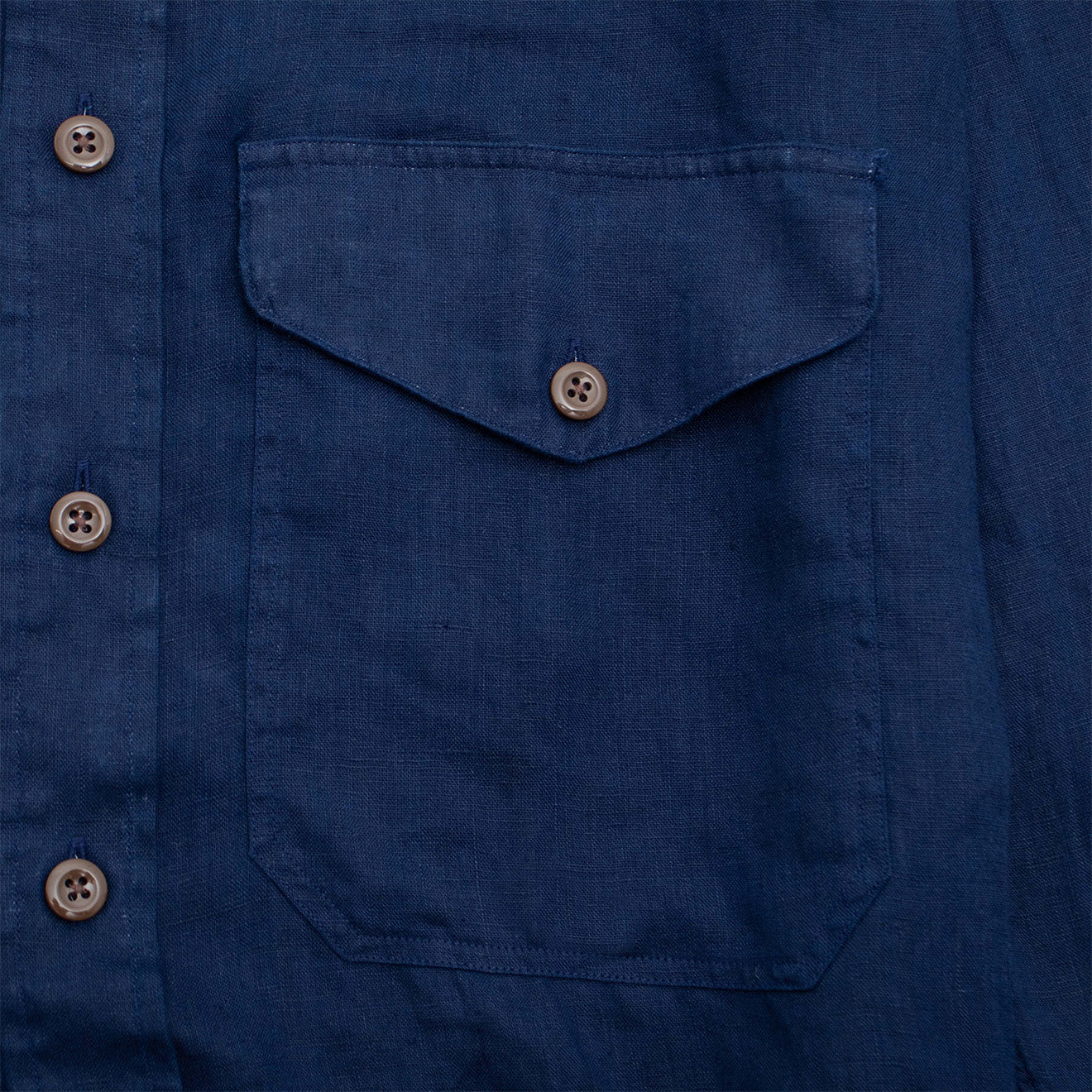 Polo Ralph Lauren Classic Fit Linen Shirt Newport Navy - The Sporting Lodge