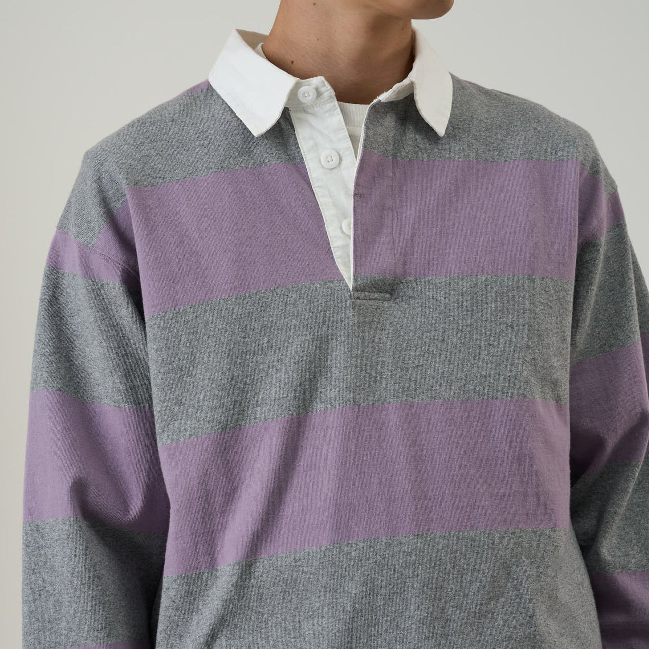Gramicci Langdon Rugby Shirt L/S Heather / Purple