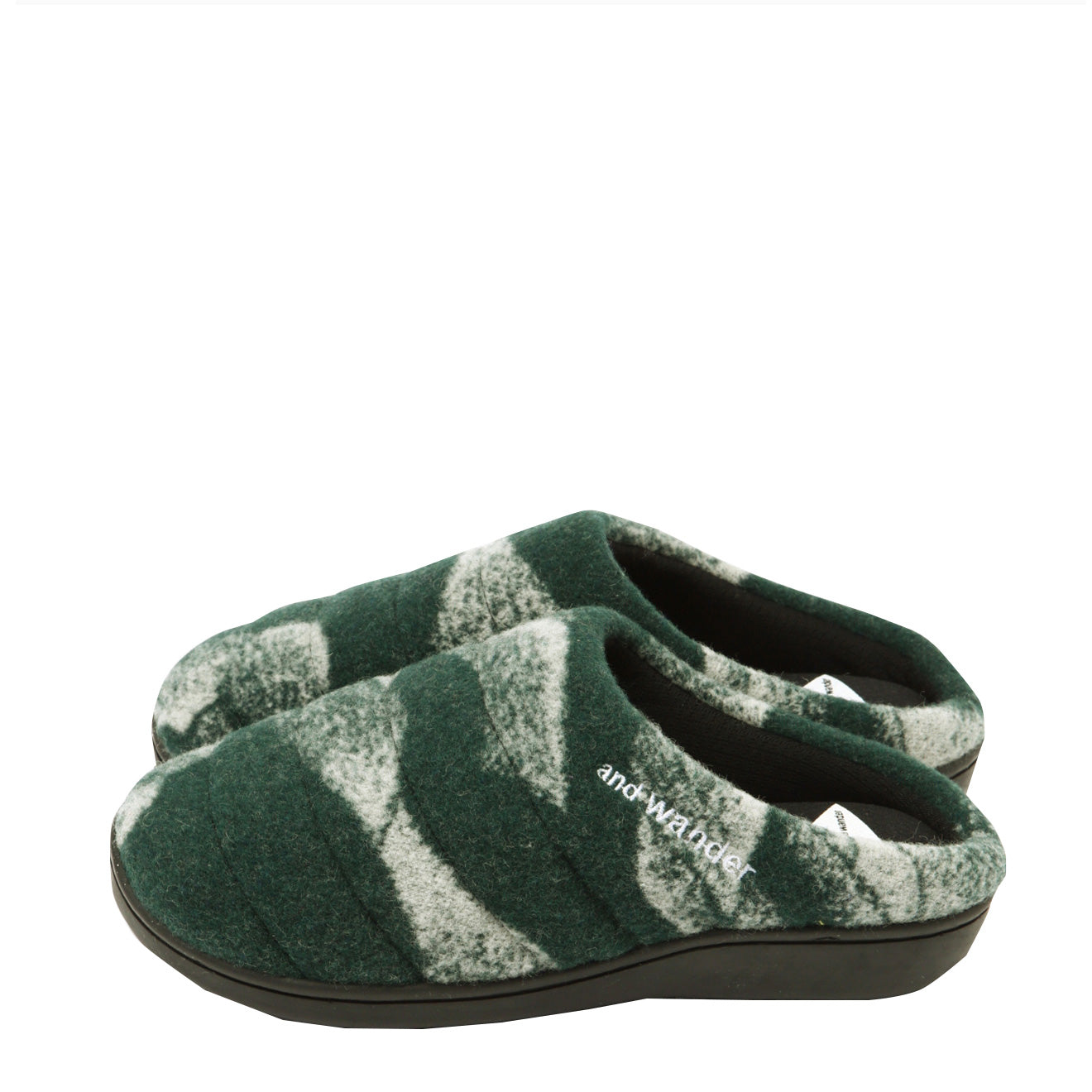 Subu × And Wander Mountain Camo Wool Green - The Sporting Lodge