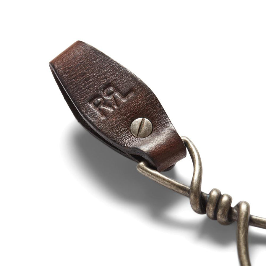 RRL by Ralph Lauren Concha Chain Keyfob Dark Brown - The Sporting Lodge