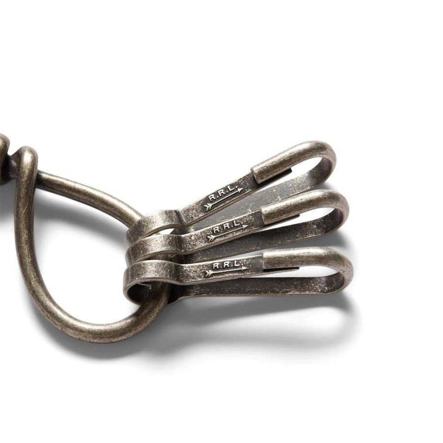 RRL by Ralph Lauren Concha Chain Keyfob Dark Brown - The Sporting Lodge