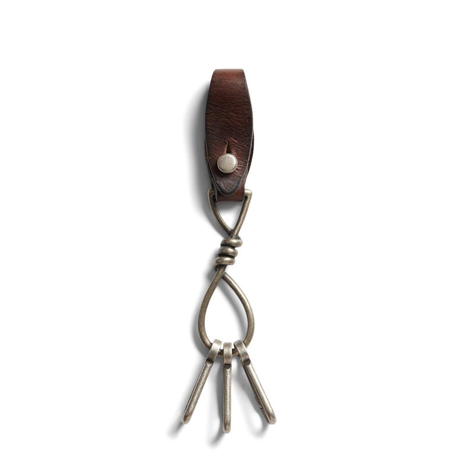RRL by Ralph Lauren Concha Chain Keyfob Dark Brown - The Sporting Lodge