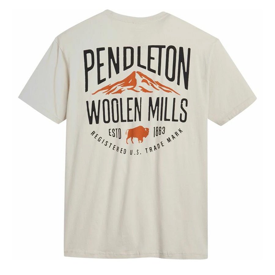 Pendleton Oversized Logo Graphic Tee Sand / Black - The Sporting Lodge