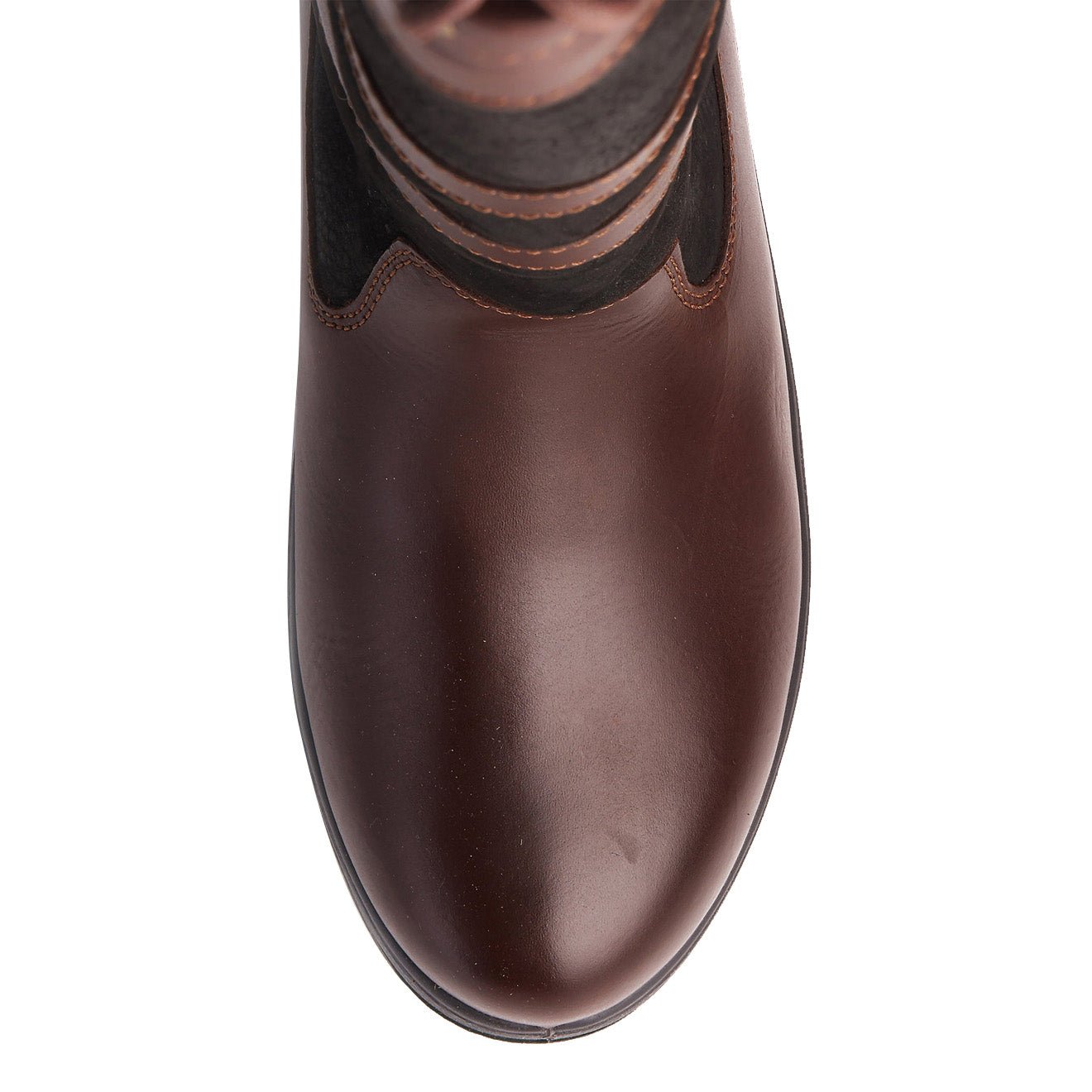 Dubarry Womens Galway Gore-Tex Extrafit Leather Boot Black / Brown - The Sporting Lodge