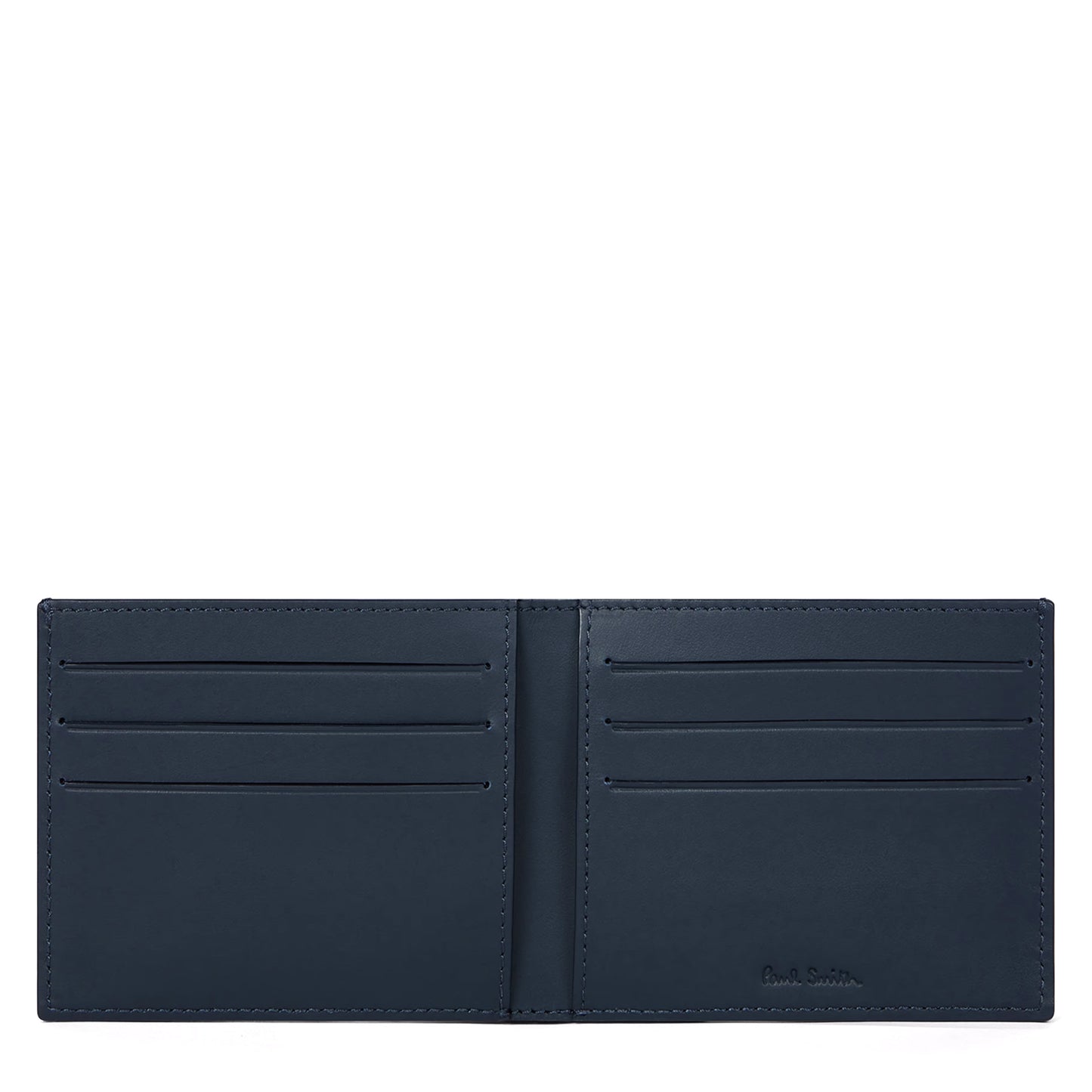 Paul Smith Leather Compact Billfold Wallet Navy - The Sporting Lodge