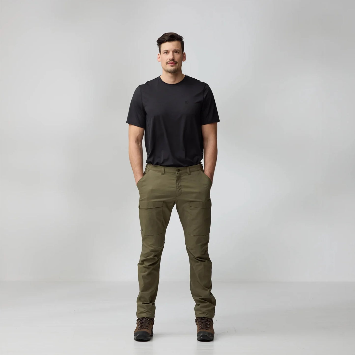 Fjallraven Abisko Hybrid Trail Trousers Regular Laurel Green