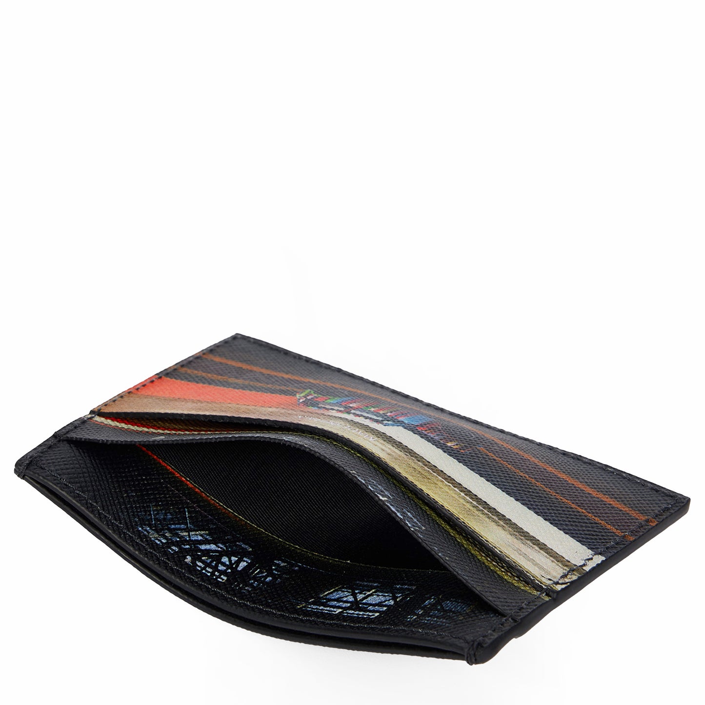 Paul Smith Commuter Mini Print Card Holder Black - The Sporting Lodge
