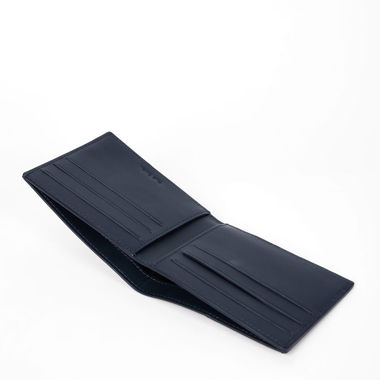 Paul Smith Leather Compact Billfold Wallet Navy - The Sporting Lodge