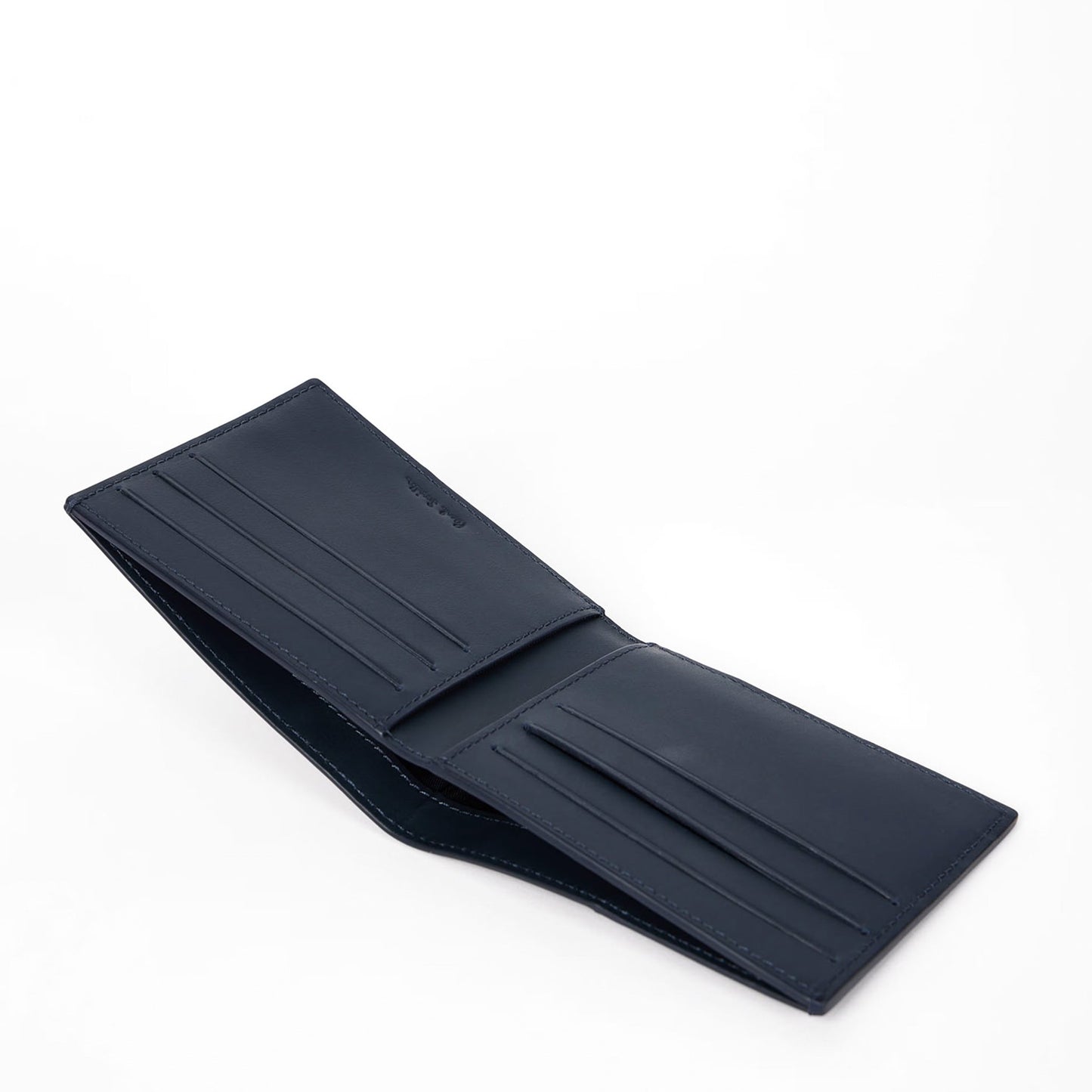 Paul Smith Leather Compact Billfold Wallet Navy - The Sporting Lodge
