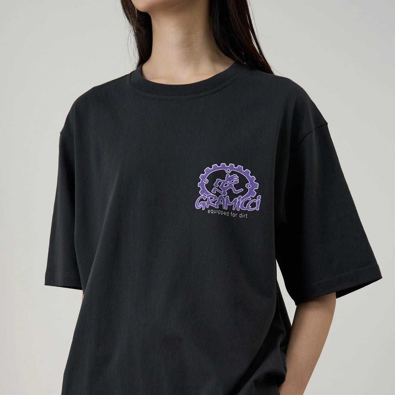 Gramicci Equipped For Dirt Tee Vintage Black