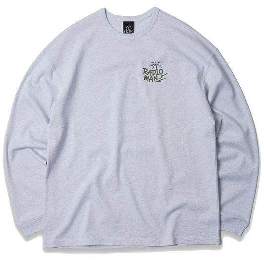 Frizmworks Radio Man Long Sleeve Tee White Melange - The Sporting Lodge