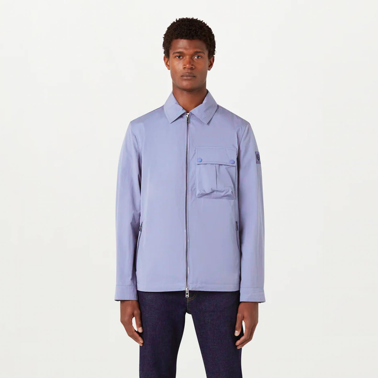 Belstaff Drome Overshirt Pale Heather - The Sporting Lodge