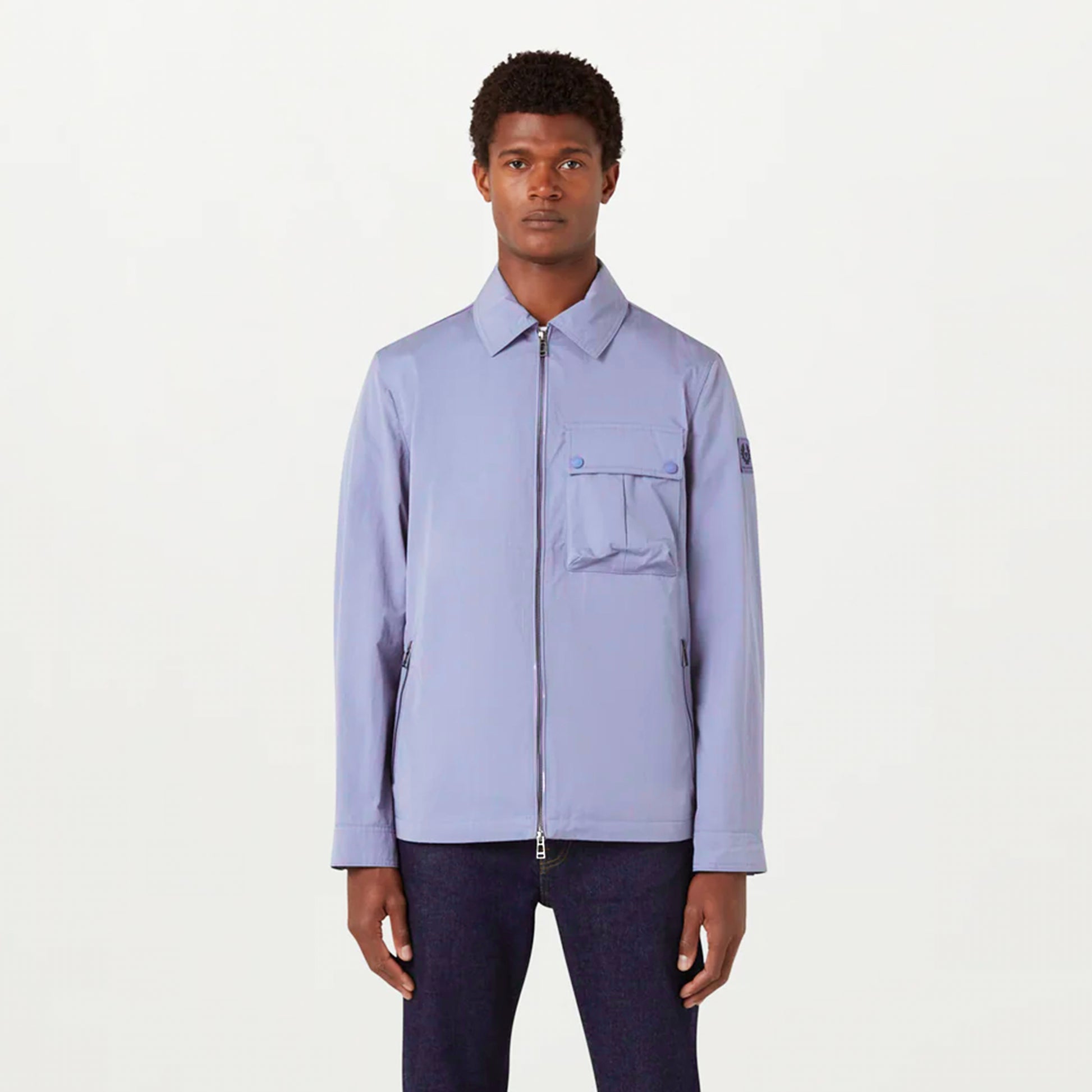 Belstaff Drome Overshirt Pale Heather - The Sporting Lodge