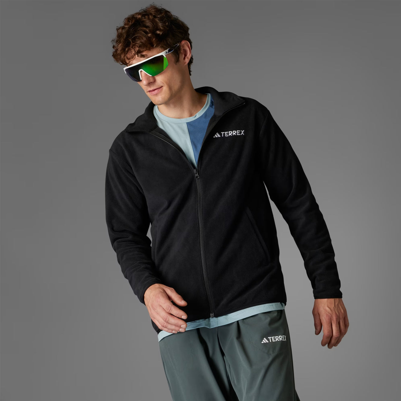 Adidas Terrex Multi Essentials Full-Zip Fleece Jacket Black - The Sporting Lodge