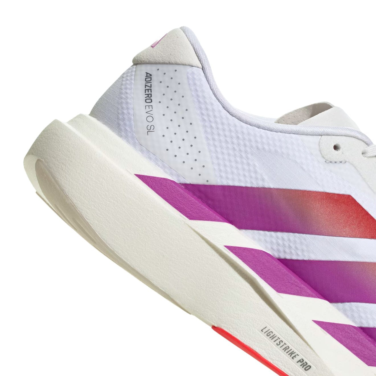 Adidas Adizero Evo SL Woven Trainer Footwear White / Lucid Red / Crystal White
