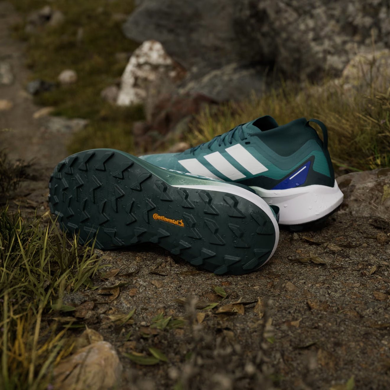 Adidas Terrex Agravic GTX Trail Running Shoes Preloved Teal / Cloud White / Semi Lucid Blue - The Sporting Lodge