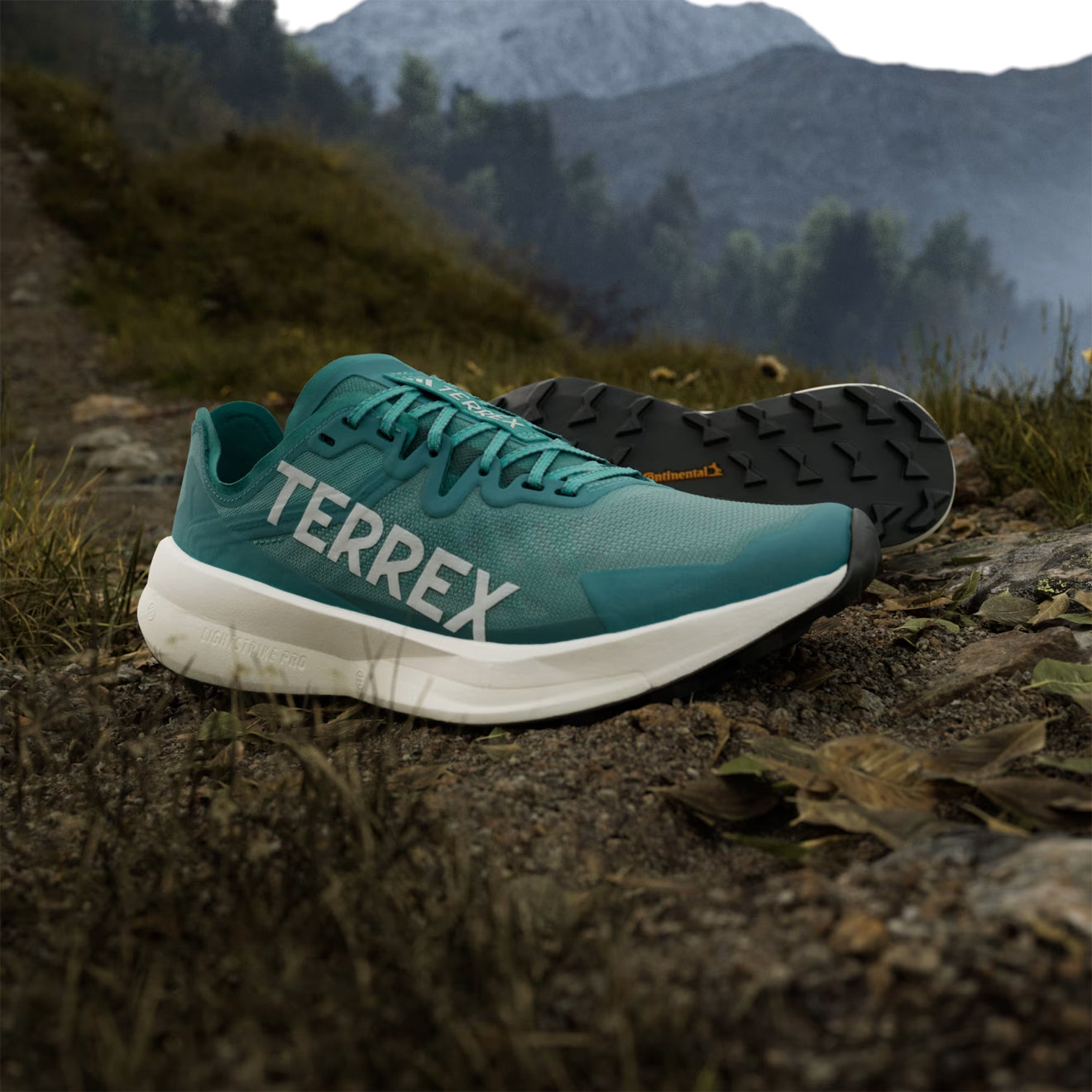 Adidas Terrex Agravic Speed Running Shoe Pure Teal / Grey One / Core Black