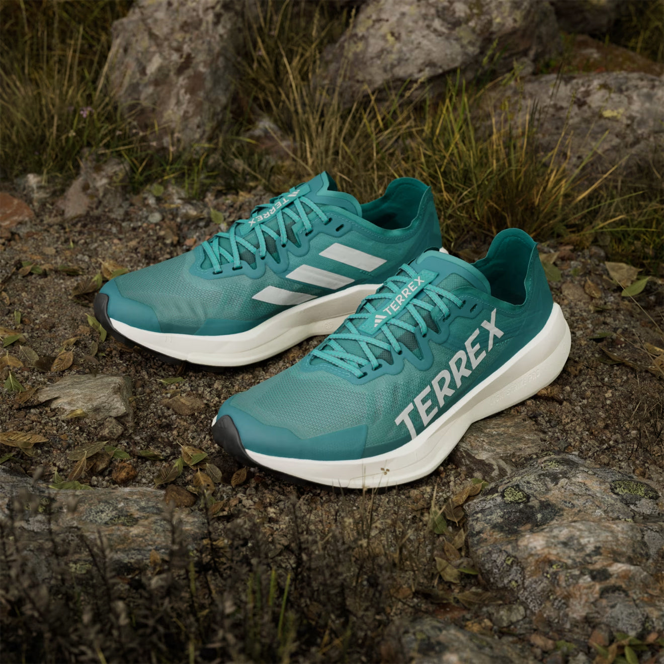 Adidas Terrex Agravic Speed Running Shoe Pure Teal / Grey One / Core Black