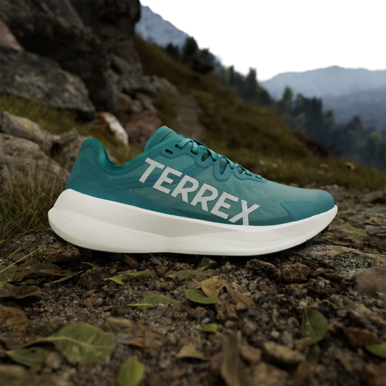 Adidas Terrex Agravic Speed Running Shoe Pure Teal / Grey One / Core Black
