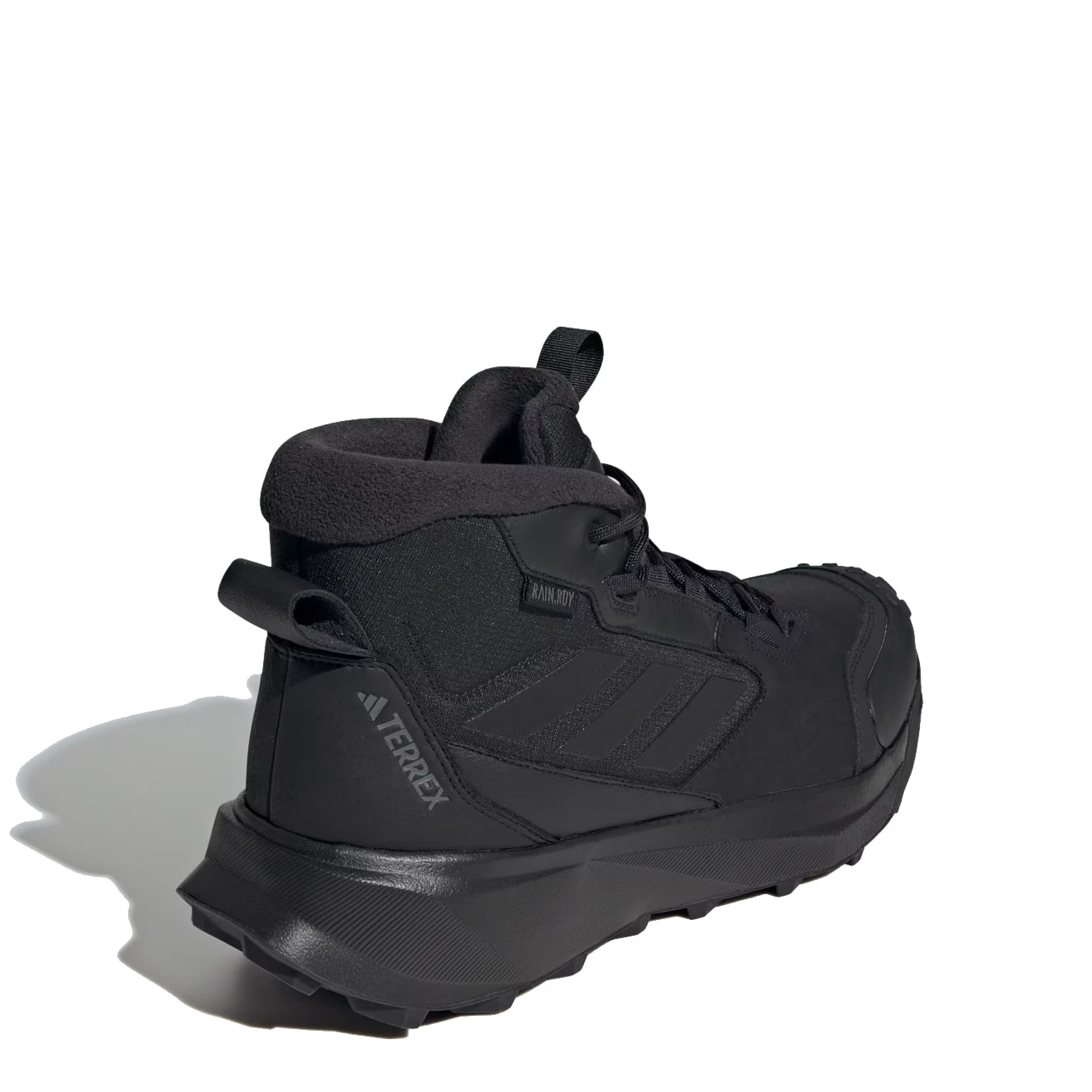 Adidas Terrex Winter Leather Mid Cut Boots Core Black / Core Black / Grey Four - The Sporting Lodge