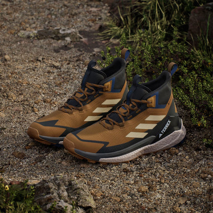 Adidas Terrex Free Hiker Shoes 2 Brown / Black / Blue - The Sporting Lodge