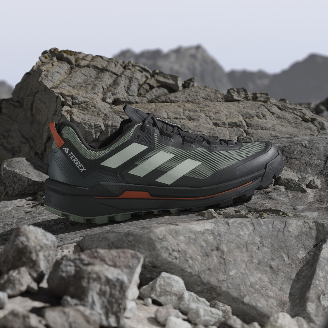 Adidas Terrex  Hiking boots Skychaser Tech Black / Green / Orange - The Sporting Lodge
