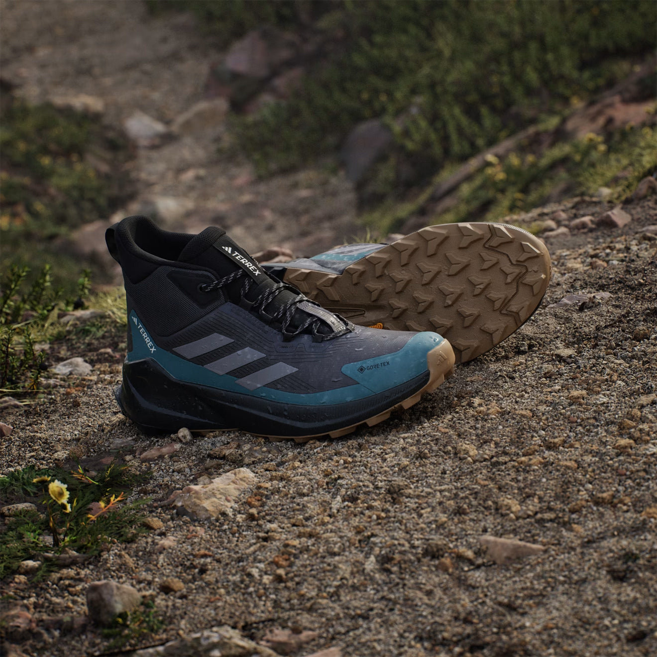 Adidas Terrex Trailmaker 2.0 Mid Gore-Tex Hiking Shoes Grey / Preloved Teal